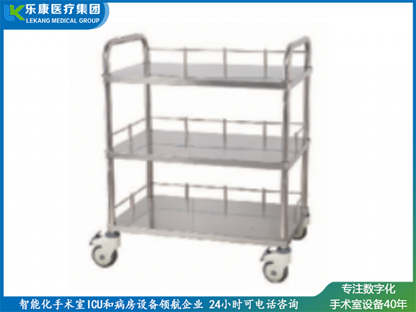 [B10]不銹鋼三層器械臺(tái)車